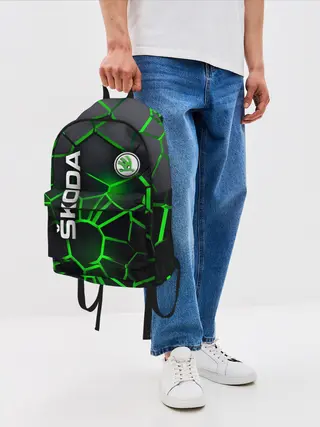 Рюкзак джинсовый / 3D плиты с подсветкой Шкода