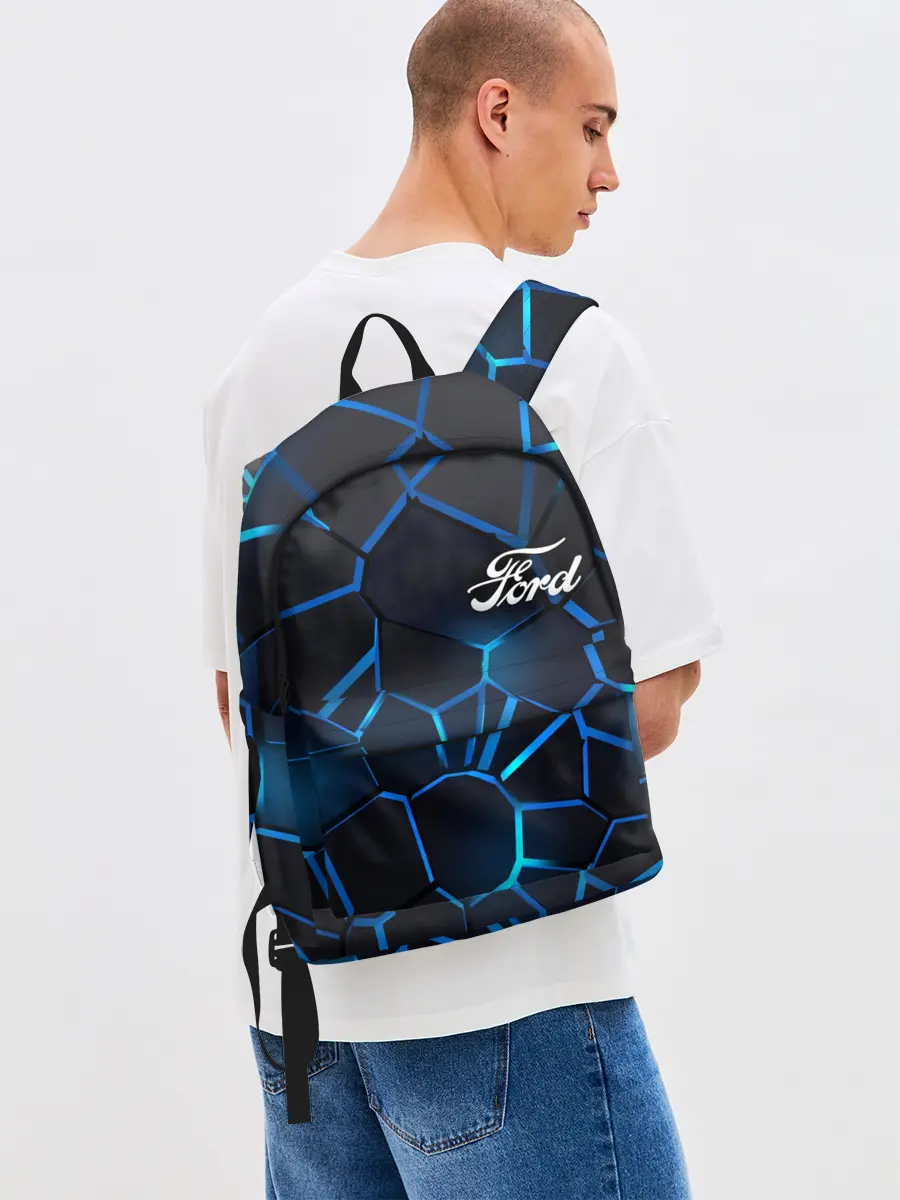 Рюкзак джинсовый / Ford | 3D плиты с подсветкой