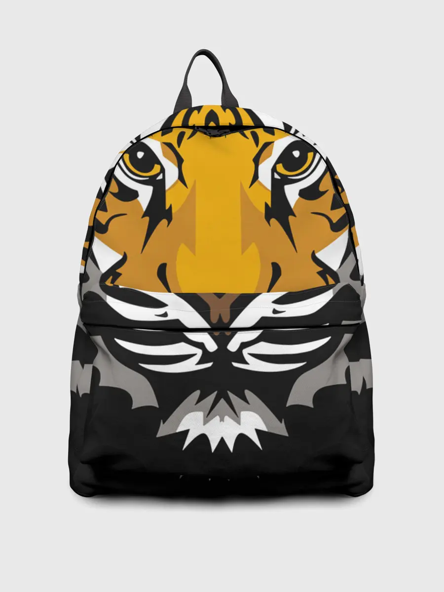 Рюкзак джинсовый / Суровый взгляд тигра