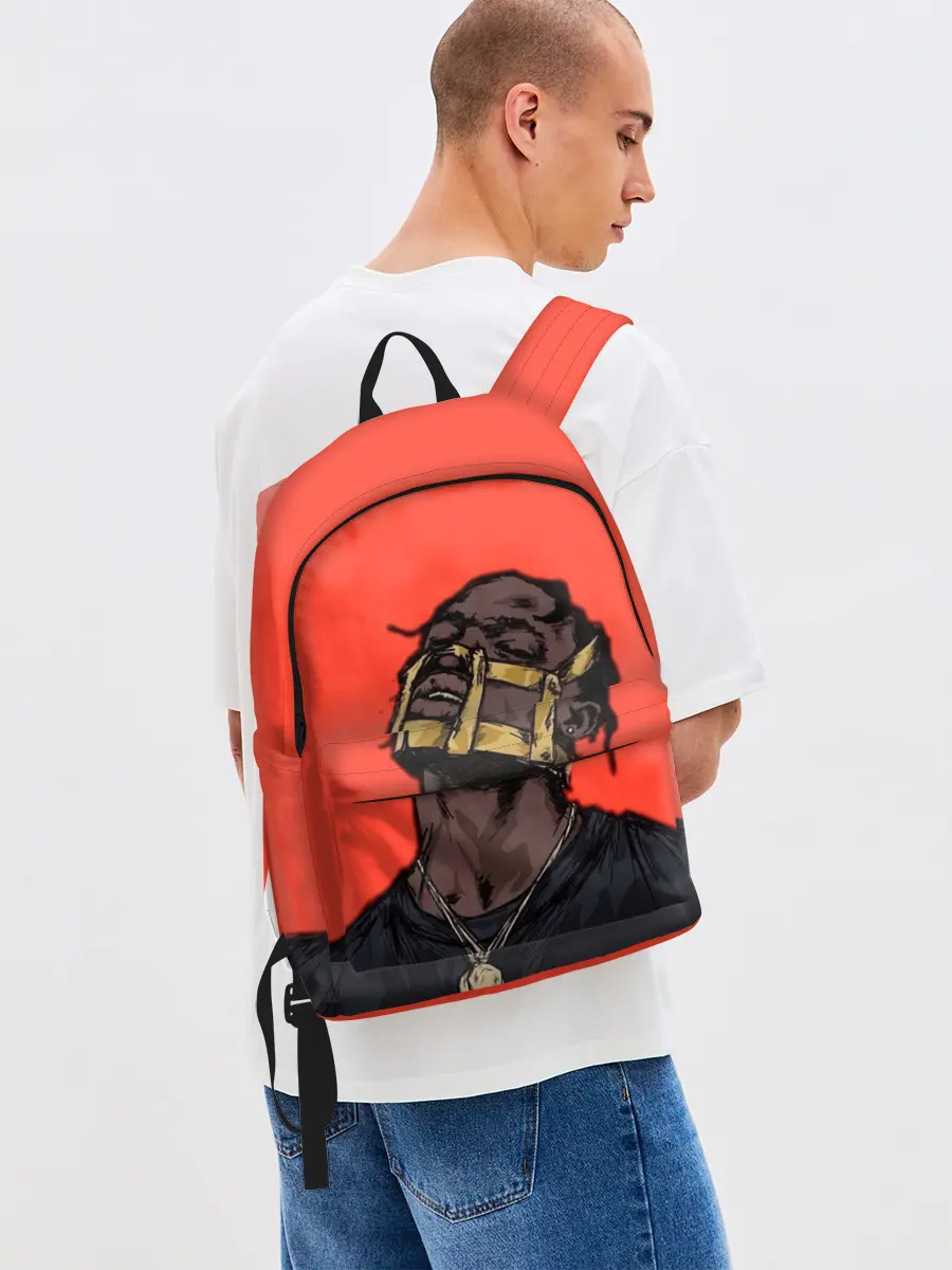 Рюкзак джинсовый / Арт с Тревисом