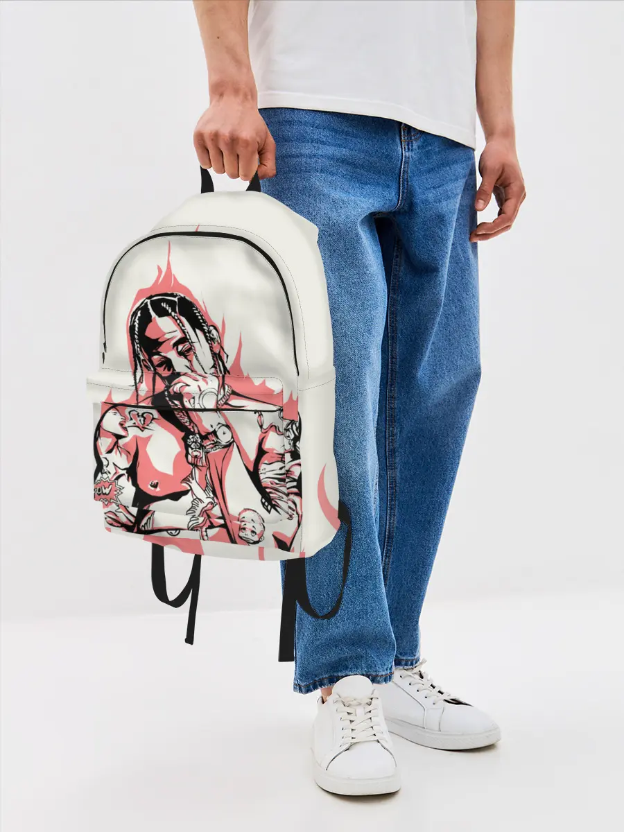Рюкзак джинсовый / Тревис в огне