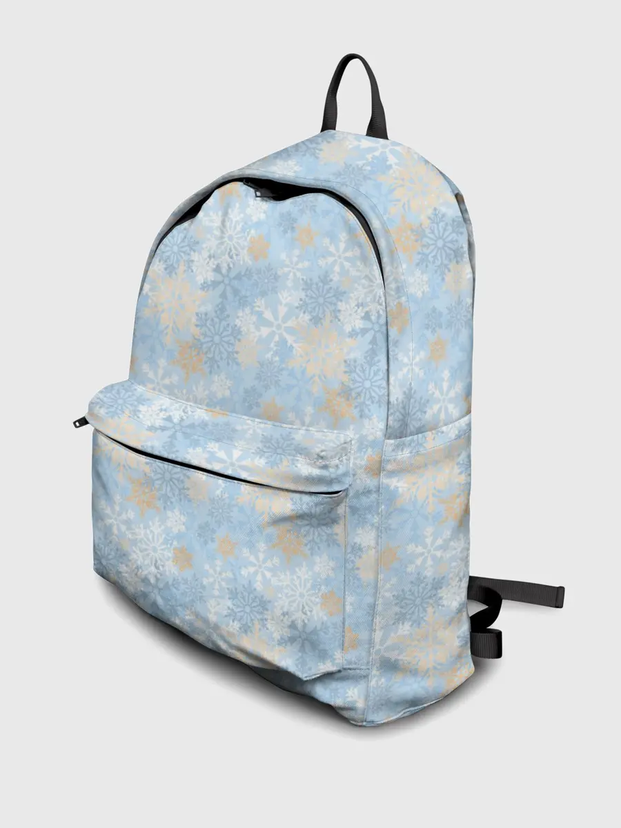 Рюкзак джинсовый / Узоры Снежинки