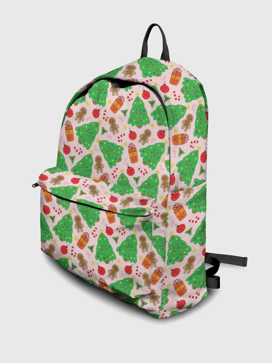 Рюкзак джинсовый / Новогодние ёлки и подарки