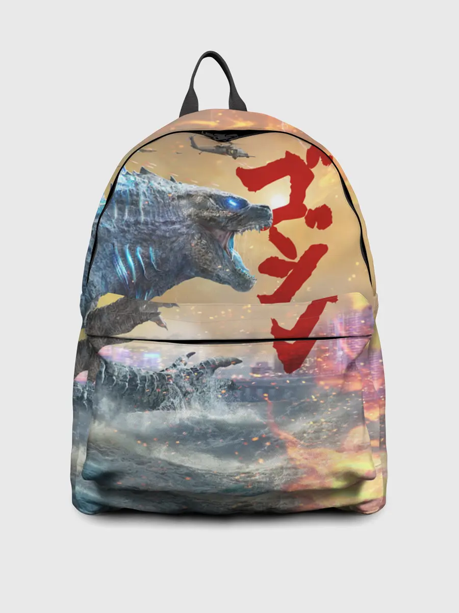 Рюкзак джинсовый / ГОДЗИЛЛА АТАКУЕТ!