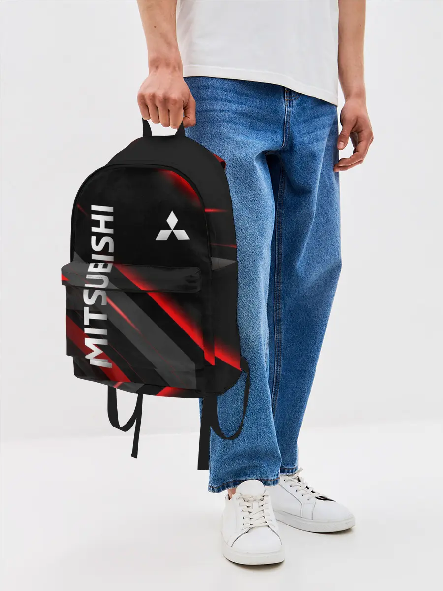 Рюкзак джинсовый / Геометрия митсубиси