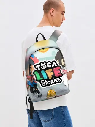 Рюкзак джинсовый / TOCA BOCA STORIES, ТВОЯ ИСТОРИЯ