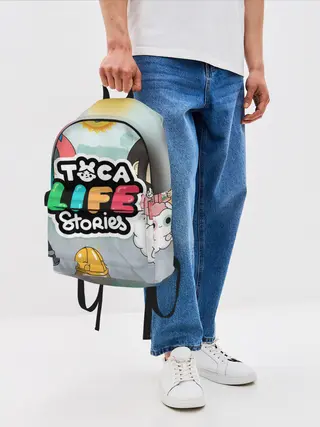 Рюкзак джинсовый / TOCA BOCA STORIES, ТВОЯ ИСТОРИЯ