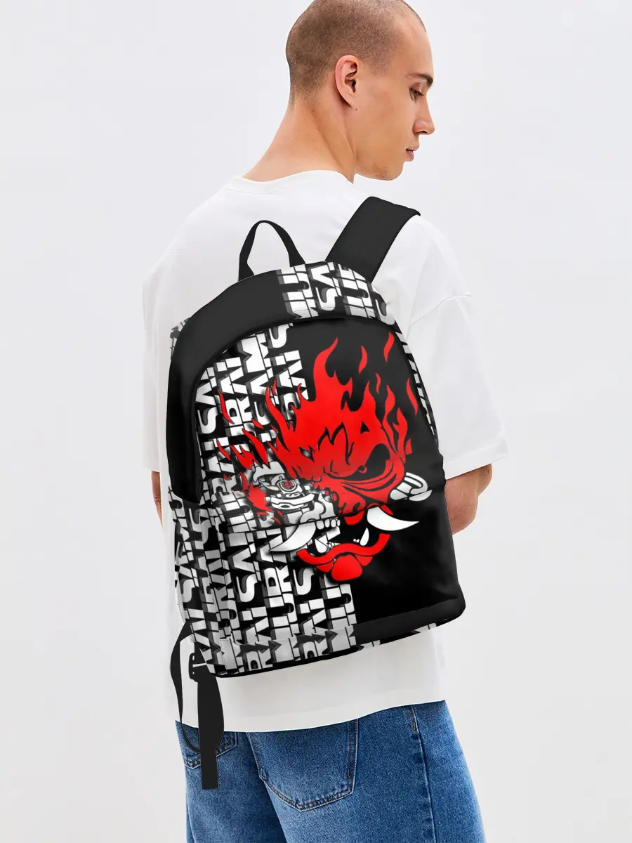 Рюкзак джинсовый / SAMURAI | CYBERPUNK 2077 | КИБЕРПАНК