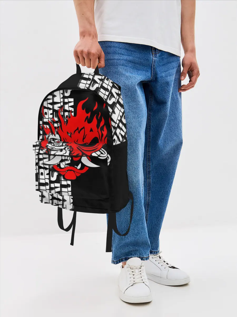 Рюкзак джинсовый / SAMURAI | CYBERPUNK 2077 | КИБЕРПАНК