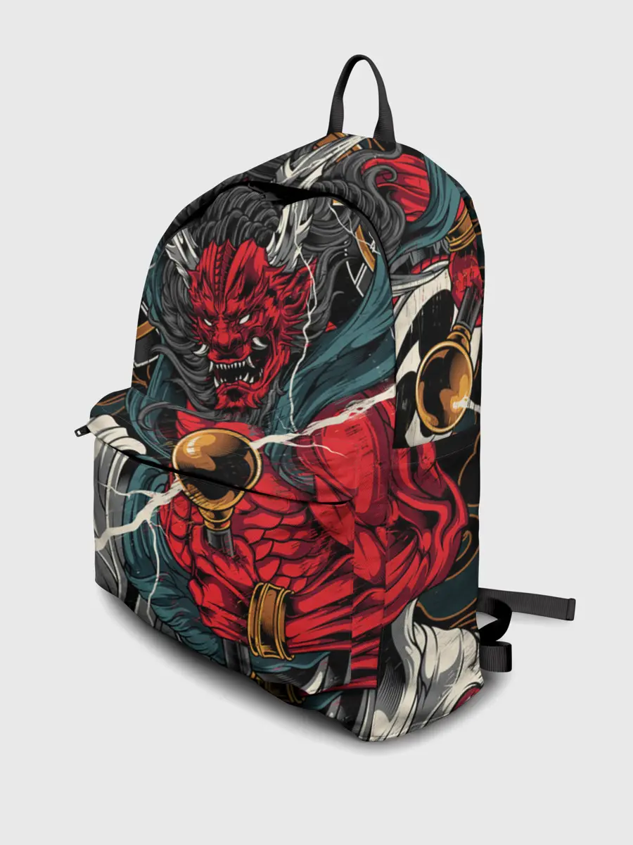 Рюкзак джинсовый / БОГ ГРОМА РАЙДЗИН