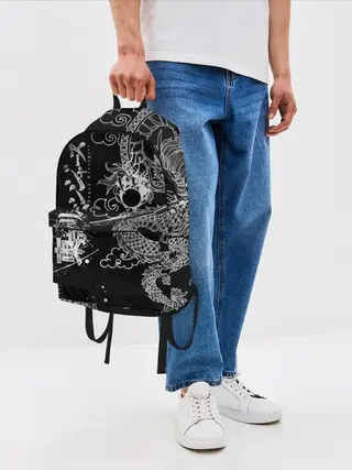 Рюкзак джинсовый / ТОКИЙСКИЕ МСТИТЕЛИ / TOKYO REVENGERS ДРАКОН