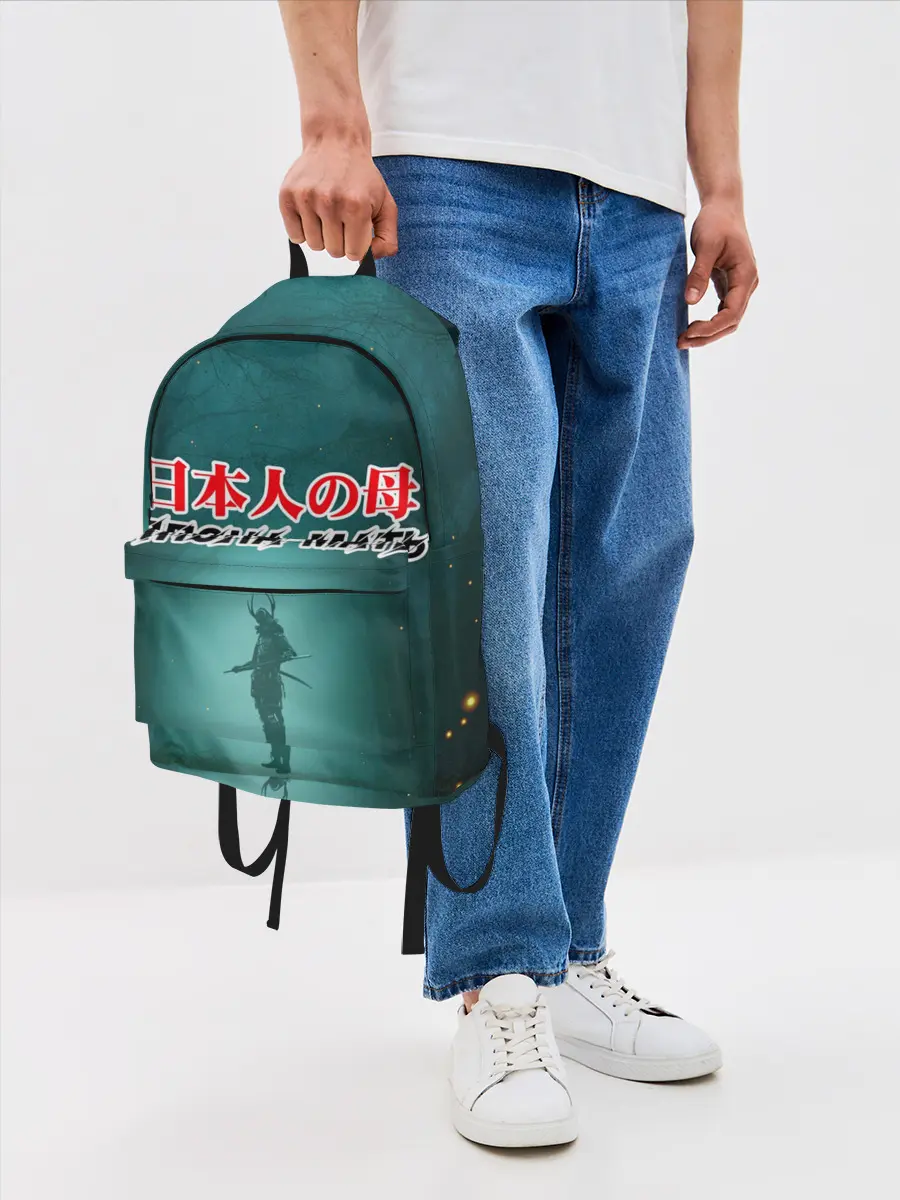 Рюкзак джинсовый / Япона-мать Самурай