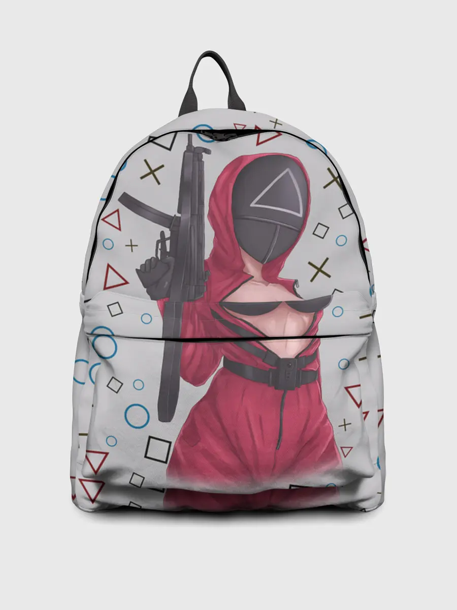 Рюкзак джинсовый / ОПАСНЫЙ ТРЕУГОЛЬНИК | ИГРА В КАЛЬМАРА