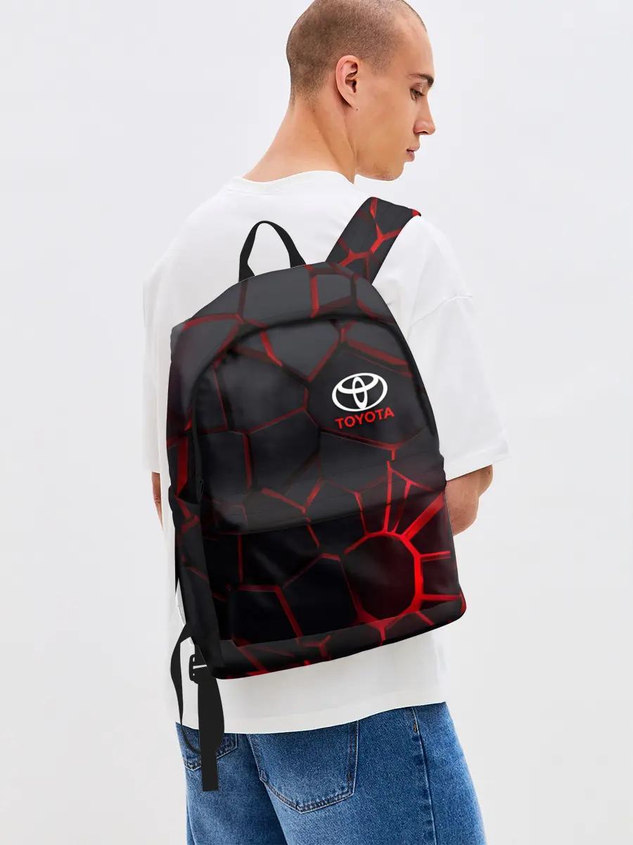 Рюкзак джинсовый / Тойота 3D плиты с подсветкой