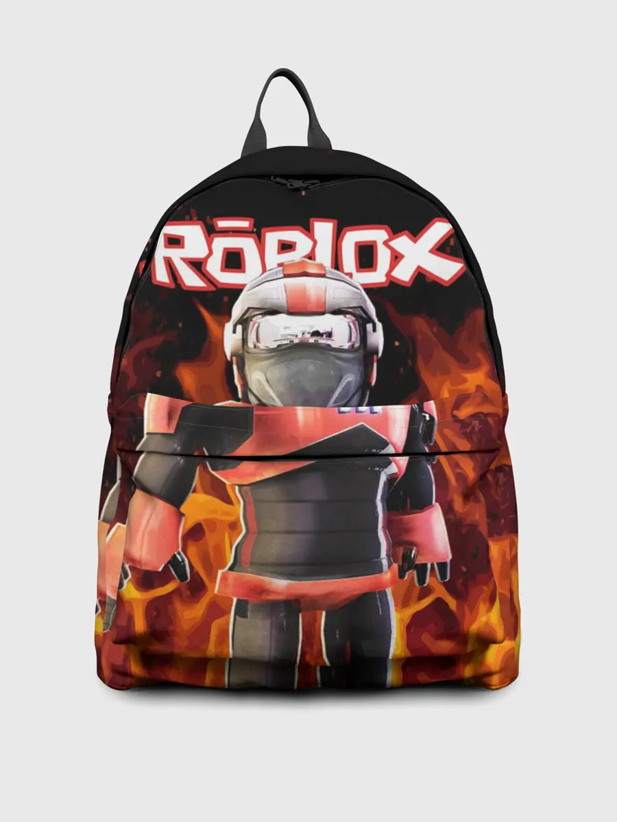Рюкзак джинсовый / ROBLOX FIRE | РОБЛОКС ОГОНЬ | ПОЖАРНЫЙ