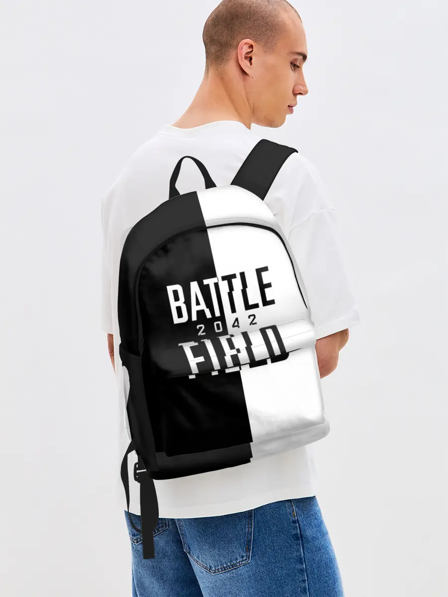 Рюкзак джинсовый / БАТЛФИЛД 2042 | ЛОГОТИП