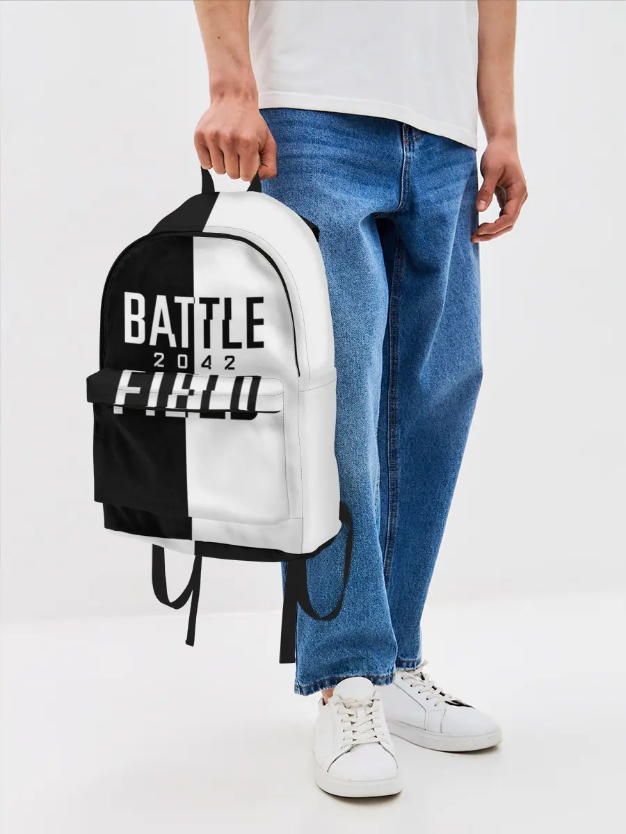 Рюкзак джинсовый / БАТЛФИЛД 2042 | ЛОГОТИП