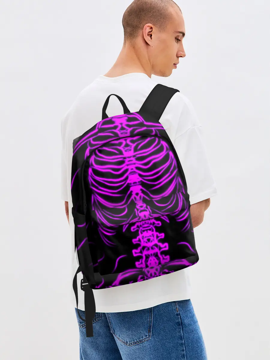 Рюкзак джинсовый / Розовые кости
