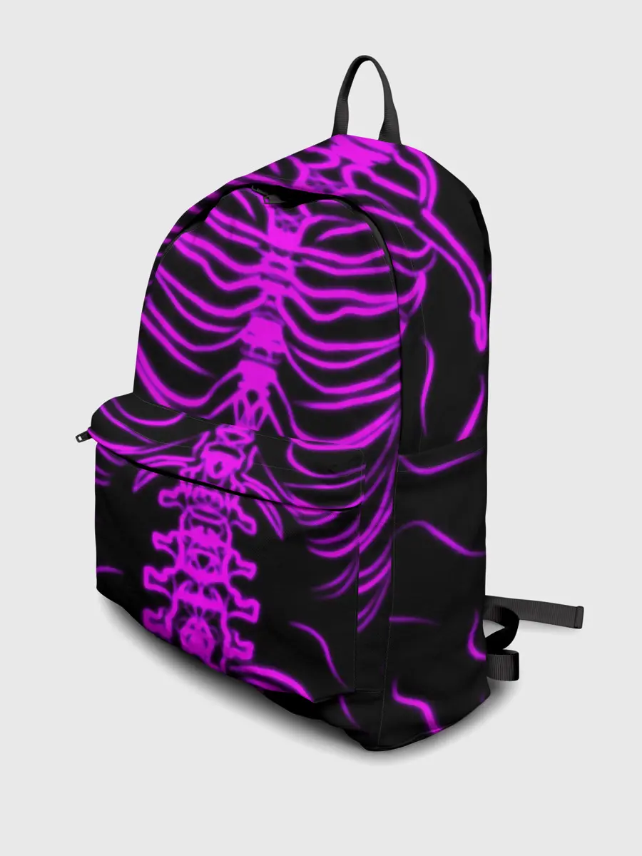 Рюкзак джинсовый / Розовые кости