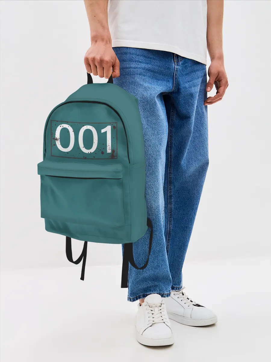 Рюкзак джинсовый / Игрок в кальмара 001.