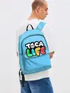 Рюкзак джинсовый / Toca Boca logo | Тока Бока логотип