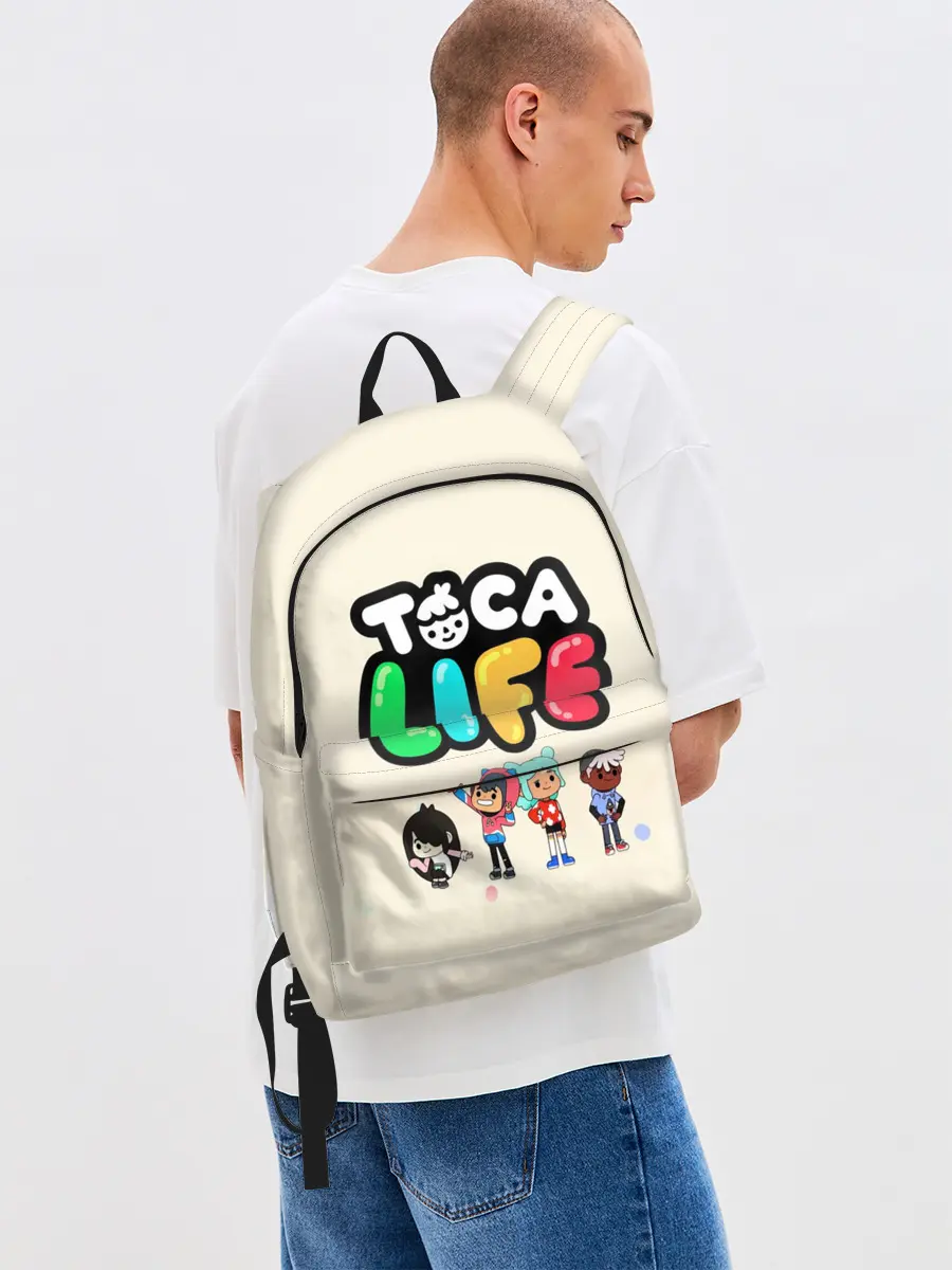 Рюкзак джинсовый / Toca Boca Рита, Зик, Нари, Леон