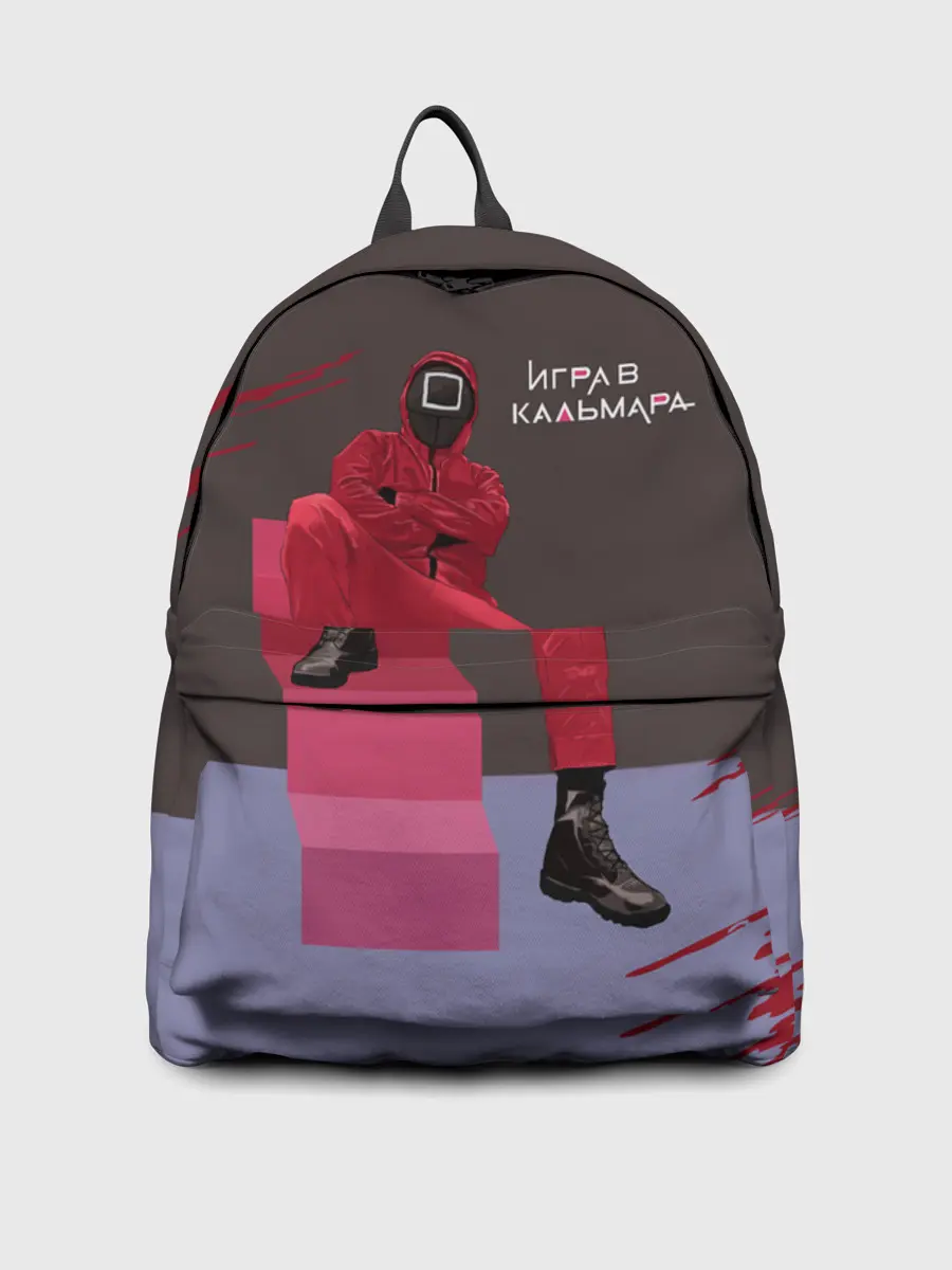 Рюкзак джинсовый / КВАДРАТ НА ОТДЫХЕ | ИГРА В КАЛЬМАРА