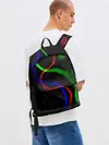 Рюкзак джинсовый / Неоновый хаос 3D/Neon chaos 3D