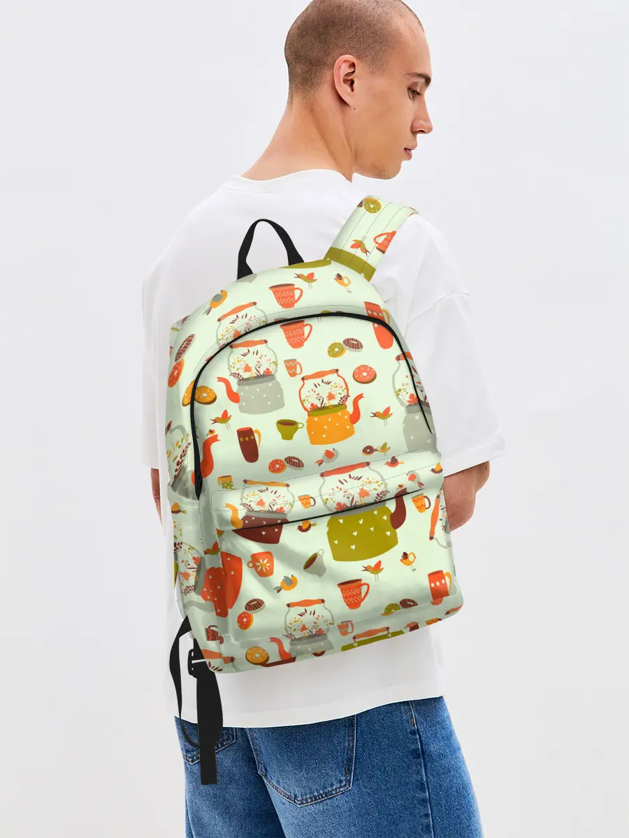 Рюкзак джинсовый / осенние чаепитие