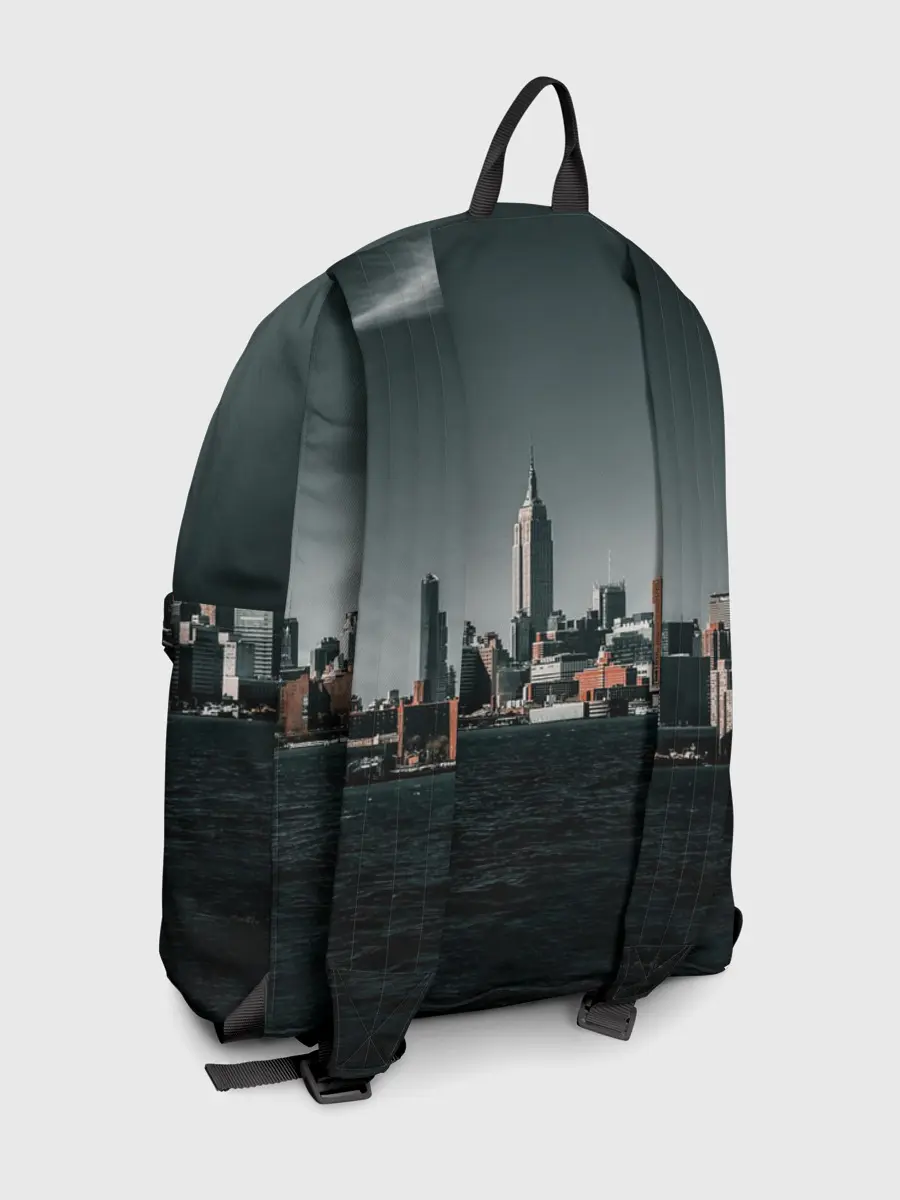 Рюкзак джинсовый / Вид на Нью Йорк