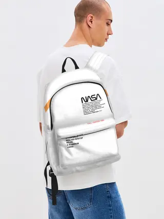 Рюкзак джинсовый / NASA БЕЛАЯ ФОРМА | НАСА WHITE UNIFORM