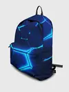 Рюкзак джинсовый / 3D ПЛИТЫ | NEON STEEL | НЕОНОВЫЕ ПЛИТЫ