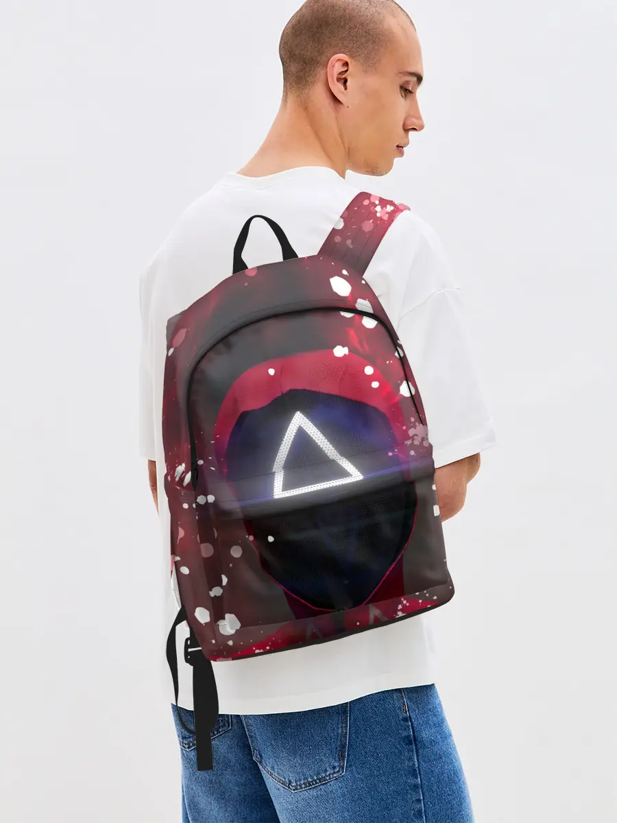 Рюкзак джинсовый / ТРЕУГОЛЬНИК | ОХРАНА