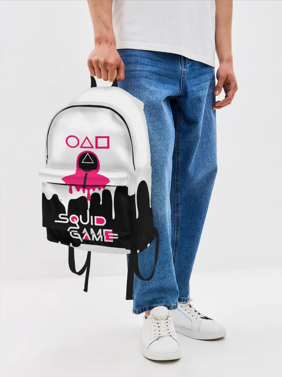 Рюкзак джинсовый / Игра в кальмара