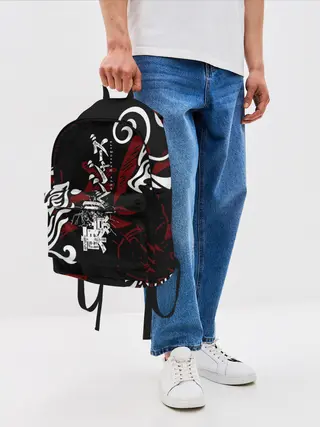 Рюкзак джинсовый / ТОКИЙСКИЕ МСТИТЕЛИ ТАТУ ЛОГО