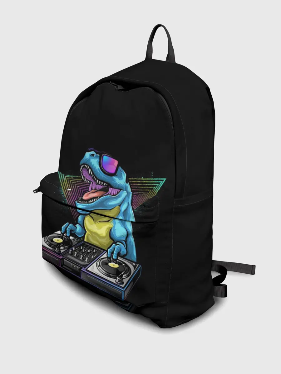 Рюкзак джинсовый / Динозавр ди-джей