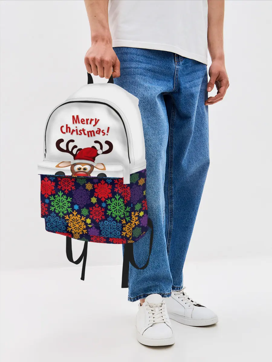 Рюкзак джинсовый / Merry Christmas