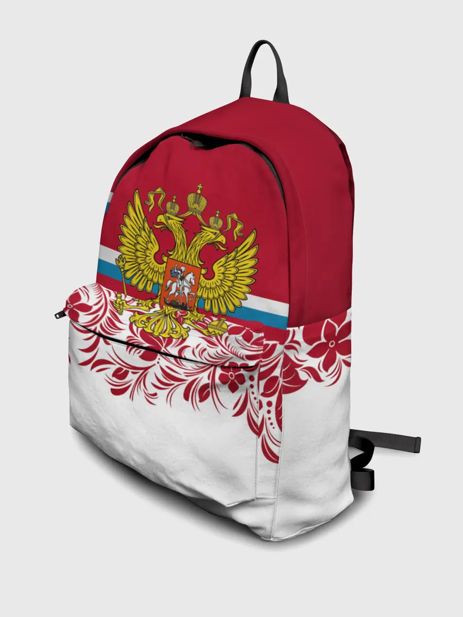 Рюкзак джинсовый / Российский герб