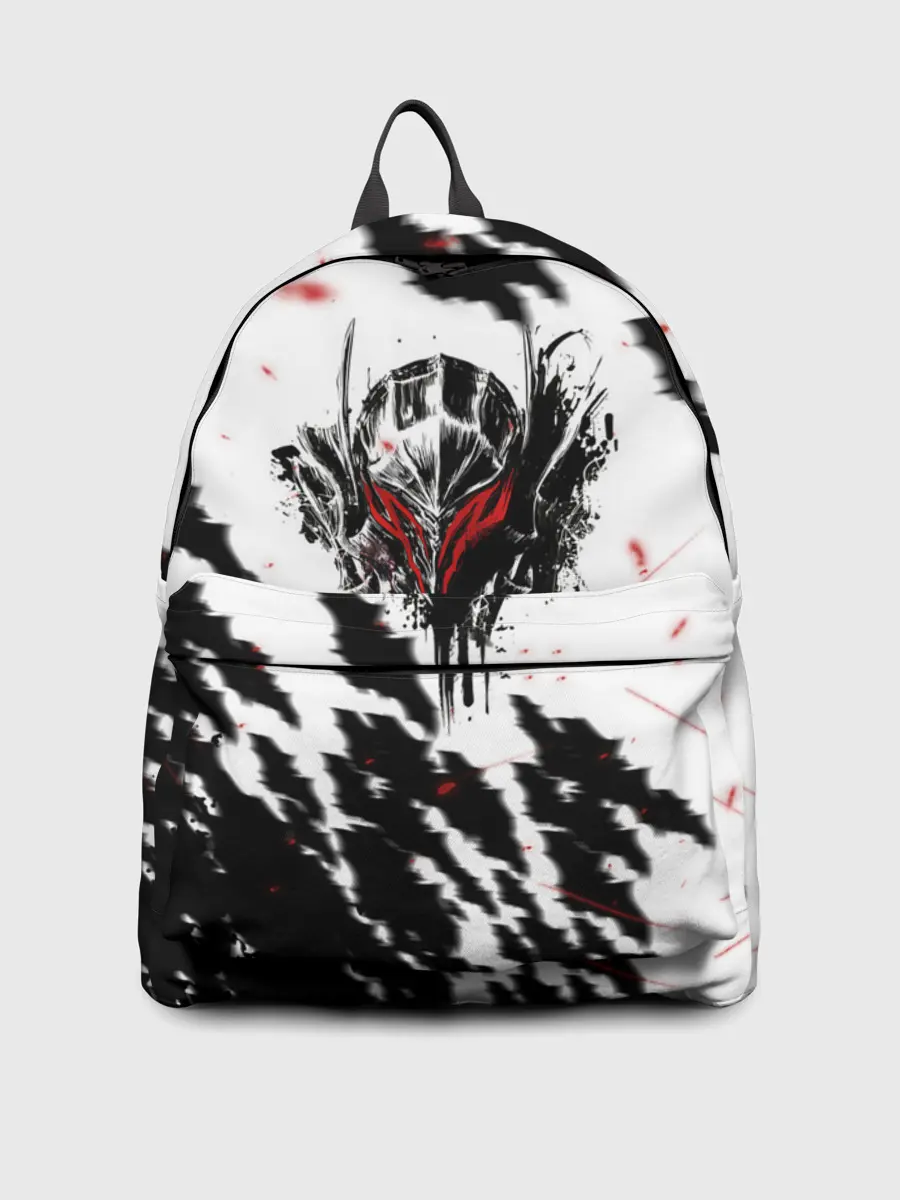 Рюкзак джинсовый / Берсерк маска с красными глазами