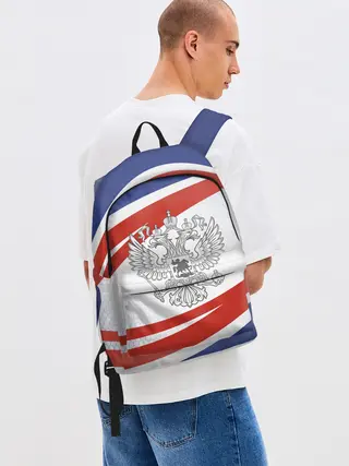 Рюкзак джинсовый / Герб России