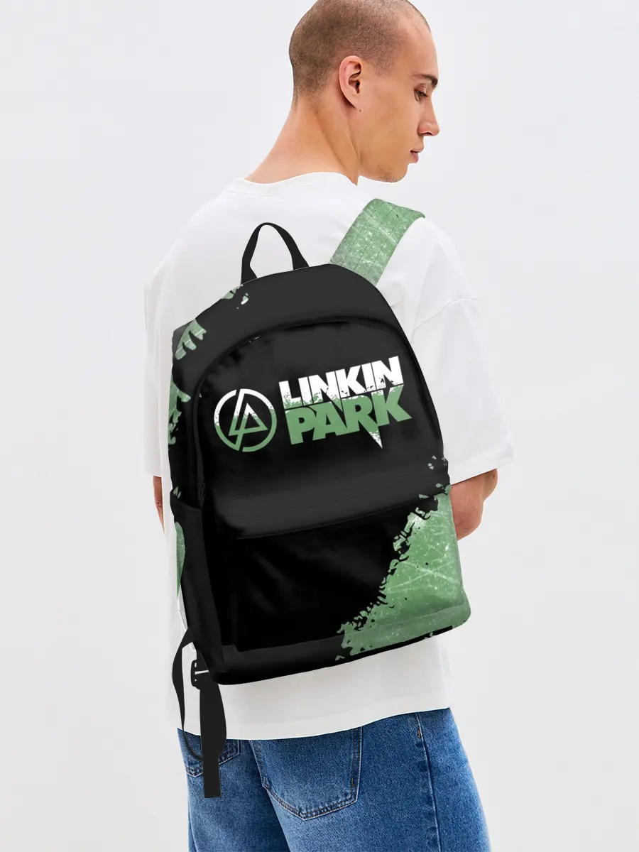 Рюкзак джинсовый / Линкин Парк в стиле Гранж | Linkin Park
