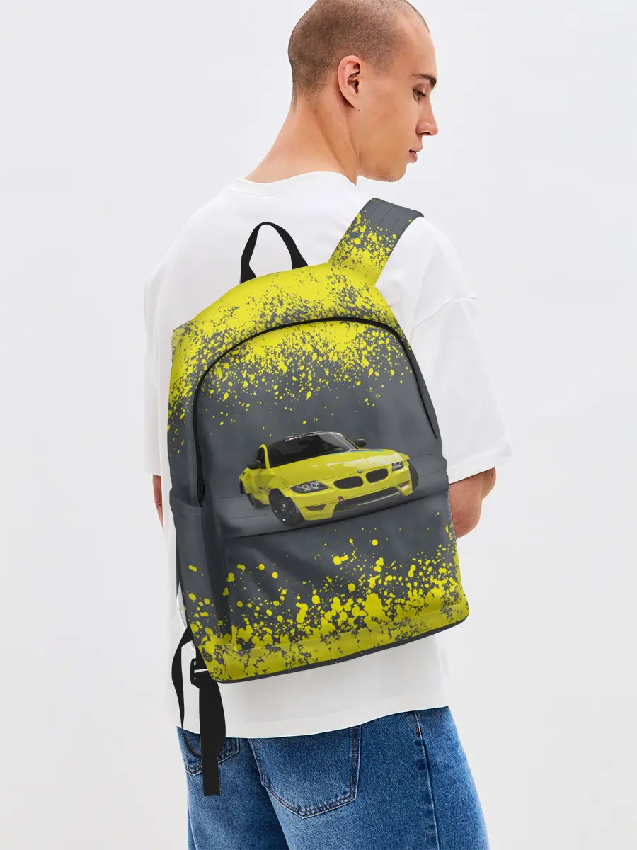 Рюкзак джинсовый / БМВ | ЖЕЛТЫЙ ПЕРФОРМАНС