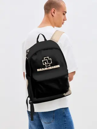 Рюкзак джинсовый / RAMMSTEIN | Рамштайн Рок Лого