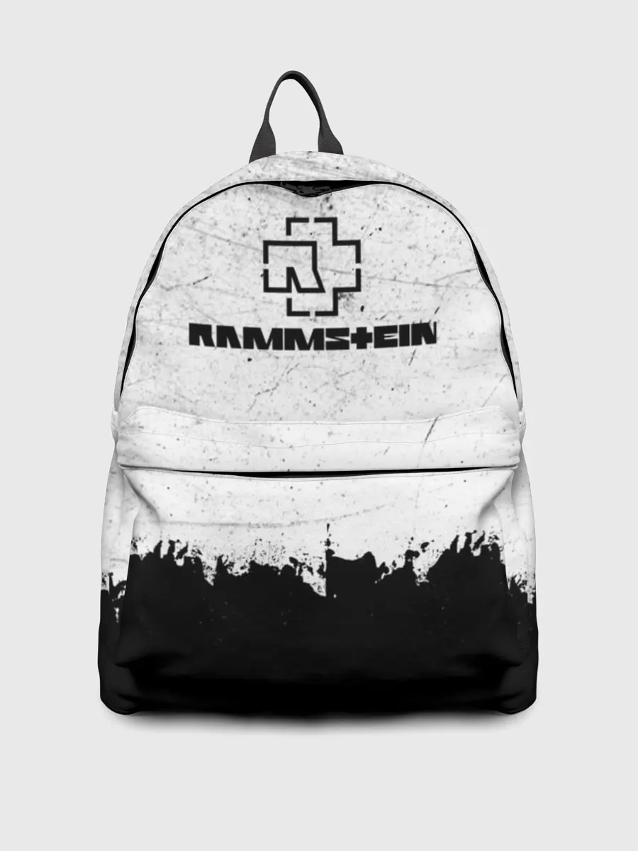 Рюкзак джинсовый / Рамштайн ЧБ Гранж | Rammstein Rock