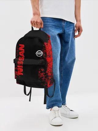 Рюкзак джинсовый / NISSAN RED