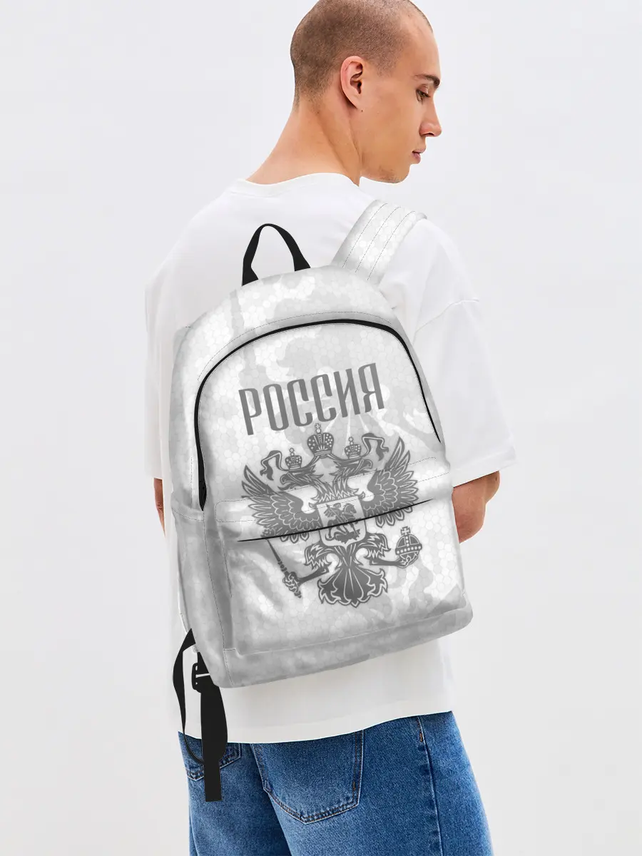 Рюкзак джинсовый / Герб России