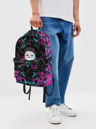 Рюкзак джинсовый / SQUID GAME | ИГРА В КАЛЬМАРА | КУКЛА.