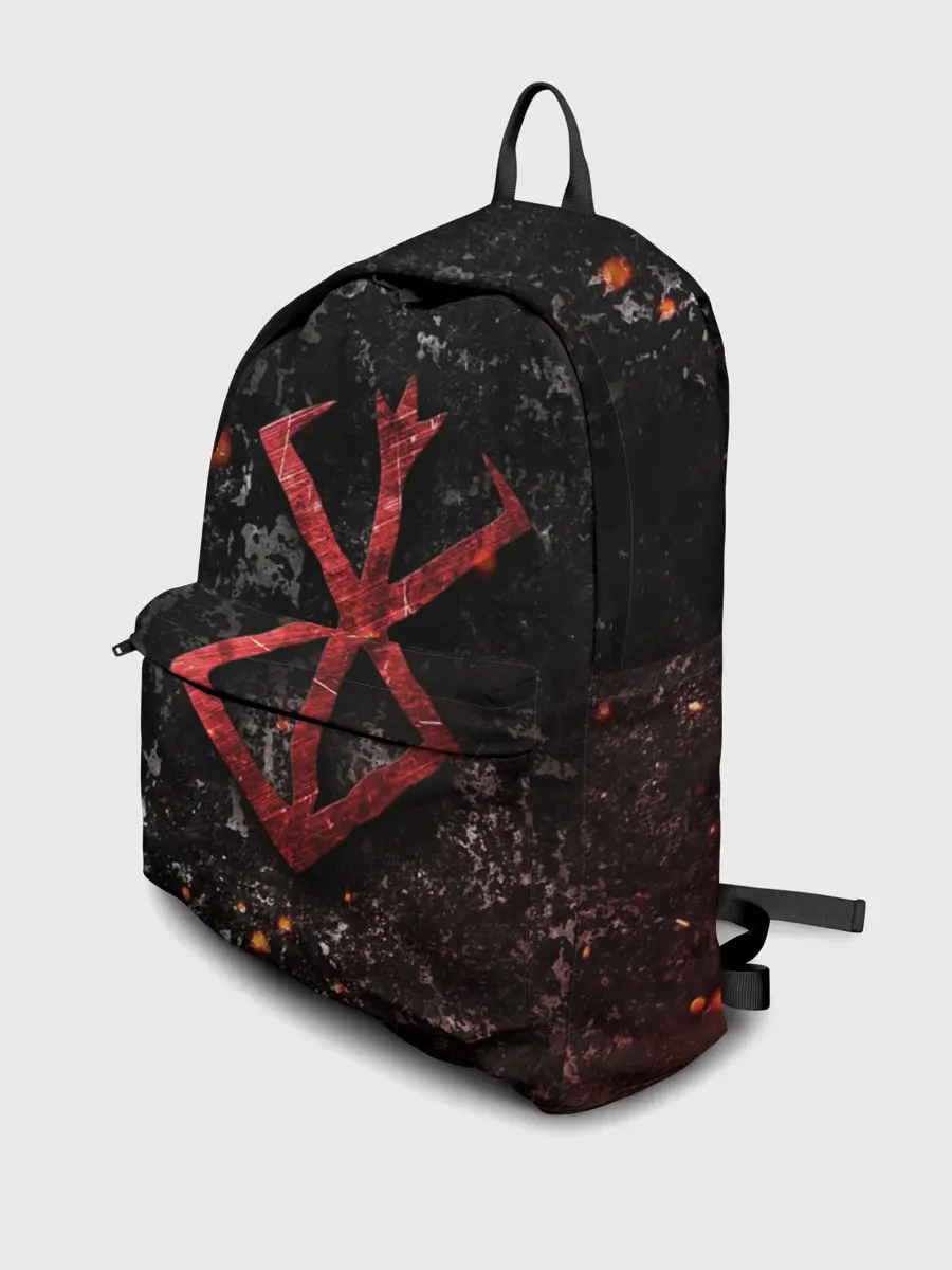 Рюкзак джинсовый / BERSERK LOGO GRUNGE RED