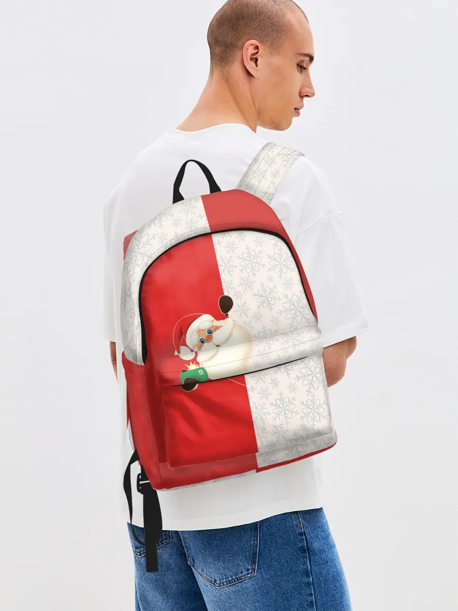 Рюкзак джинсовый / Дед Мороз