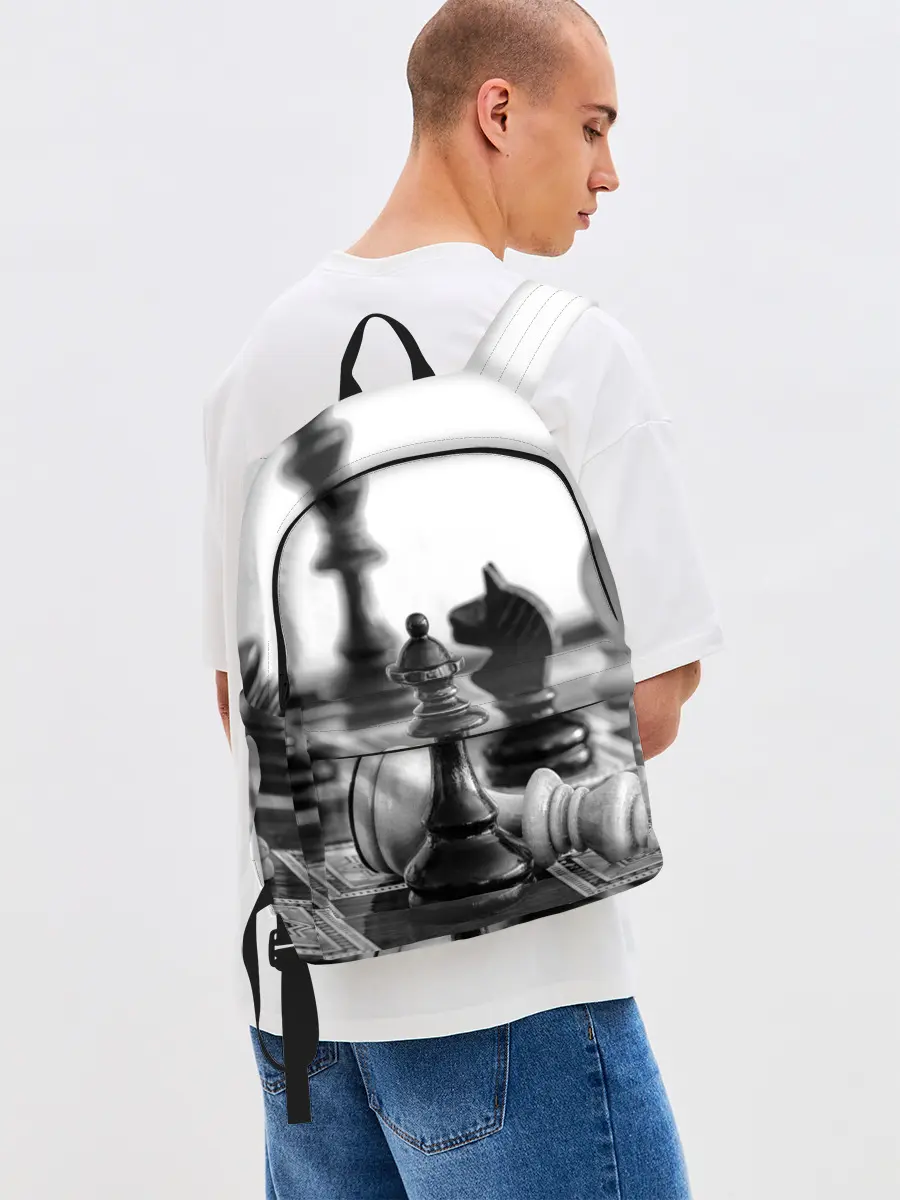 Рюкзак джинсовый / Шах и мат Шахматы